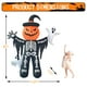 thumbnail image 2 of Decoración inflable LANGXUN con forma de esqueleto de calabaza de 8 pies con fantasmas, 2 of 8