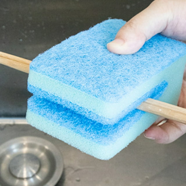 LSLJS Éponge à Vaisselle en Forme de U à Grande Bouche pour Hachoir, Lingette de Nettoyage Double Face, Brosse de Cuisine Lingettes à Vaisselle, Lot de 3, Brosse pour Lave-Vaisselle