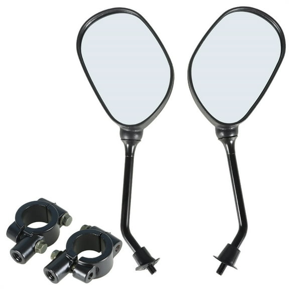 Genrics ATV Universal Rear View Side Mirrors With 7/8" Handlebar Mount For Honda Yamaha