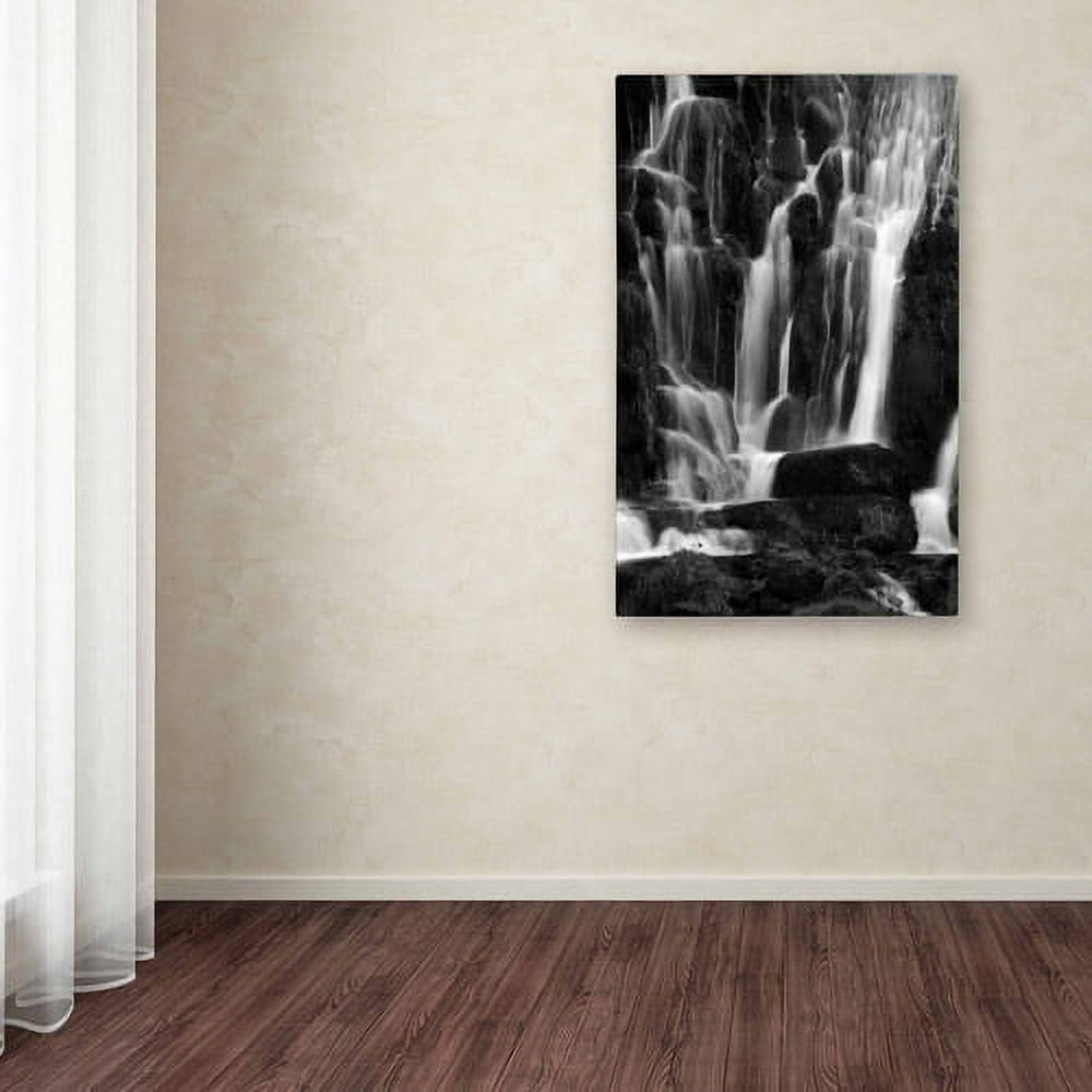 Trademark Fine Art "White Waterfall" Canvas Art by Philippe Sainte-Laudy