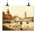 thumbnail image 2 of Print: Market Place And Bismarck's Fountain, Jena, Thuringia, Germany, 2 of 4