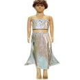 thumbnail image 4 of Robes pour Fillettes Jupe Plissée Métallique Brillante Robe de Danse de Ballet Robe de Jeu de Rôle Taille Fille 180, 4 of 4