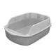 thumbnail image 4 of Caja de arena para gatos, bandeja de arena para mascotas superior abierta, , duradera, de viaje, grande y alta Gris Yuyangstore Bandeja de arena para gatos, 4 of 8