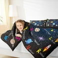 thumbnail image 4 of Homewish Starry Sky 2pcs Bedding Comforter Set For Preppy Children Kids,Universe Galaxy Twin Comforter Sets,Cosmos Planet Breathable Bedding Set,Breathable Home Decor,Reversible, 4 of 8
