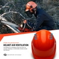 thumbnail image 4 of TR Industrial Forestry Safety Helmet and Hearing Protection System, Orange, 4 of 7