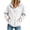 White, variant on Timegard Quarter Zip Pullover for Women Fall Winter Corduroy Drawstring Sweatshirts Hoodies Long Sleeve Pullover with Pockets(White.XL)