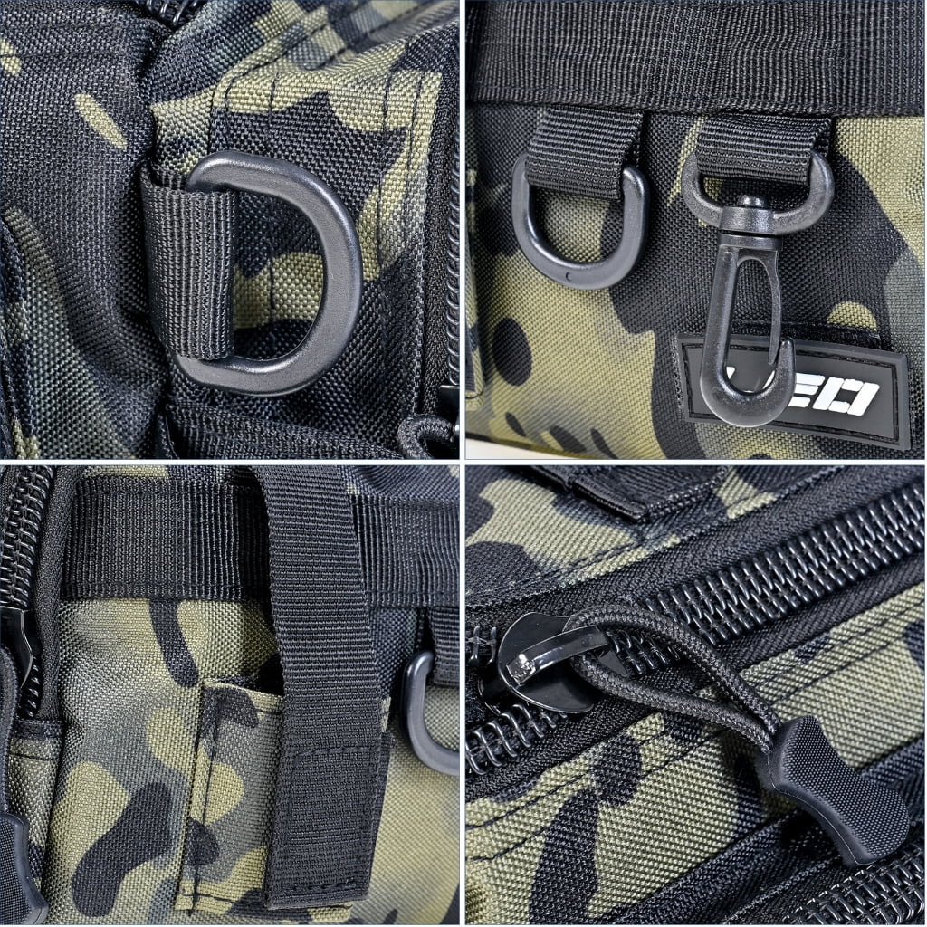ZPAQI Fishing Tackle Bag Fishing Gear Bag Large Capacity Waist Bag Fishing Pack