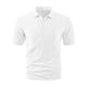 thumbnail image 3 of Blusa y camisa de manga corta con cuello vuelto para hombre, moda de color liso, botones, blusa de manga corta con cuello vuelto, abrigo de poliéster para hombre, 3 of 8