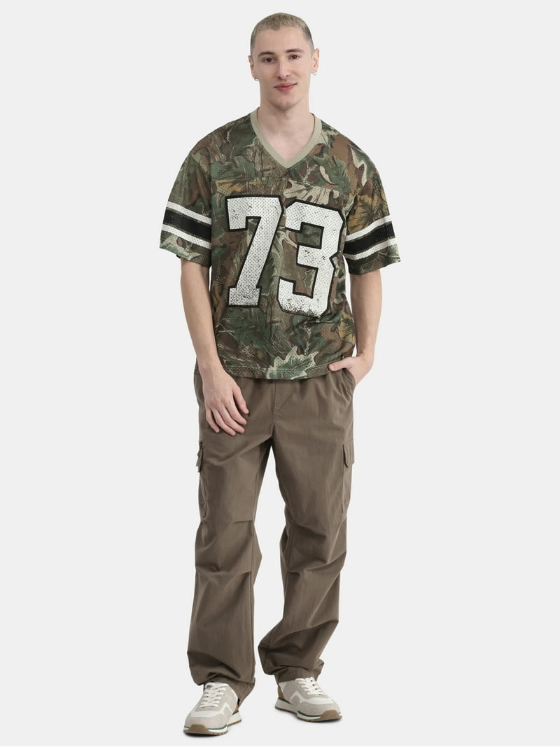 No Boundaries Mesh Jersey with Short Sleeves, Men's - Walmart.com