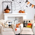 thumbnail image 4 of Halloween Pillow Covers 18x18 Set of 4 Happy Fall Pumpkin Halloween Pillows Decorative Autumn Thanksgiving Quotes Thankful Grateful Blessed Throw Pillows Cushion Case Farmhouse Decorations F015-18, 4 of 6