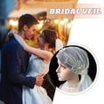 thumbnail image 2 of Vintage Women Wedding Veil Floral Lace Applique Elegant Bridal Accessories, 2 of 5