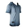 thumbnail image 6 of ZIMEGO Men's Short Sleeve Hoodie - Vintage Color Dyed Pullover Hooded Henley Shirt, 6 of 6
