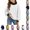 White, variant on YOUYEDIAN Oversized Sweatshirts for Girls Fall Fashion Color Block Turtleneck Fleece Pullover Tops Loose Long Sleeve Hoodie