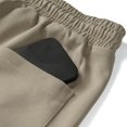 thumbnail image 4 of YLSDY Mens Sweat Shorts Drawstring Elastic Waist Gym Workout Shorts Casual Athletic Jogger Shorts with Pockets for Running Training Khaki L, 4 of 8