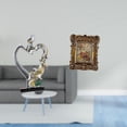 thumbnail image 2 of Figura De Pareja Besándose Tallada A Mano, Marco De Fotos Floral, Estatua Coleccionable, Adorno Para Dormitorio, Boda, Estantería, Armario, Decoración Del Hogar, 2 of 8
