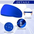 thumbnail image 5 of 6 Pcs Kids Sports Wicking Headbands Athletic Sweatbands Headband Breathable Workout Headbands Elastic Sweat Headband Girls Boys Hair Band for Toddler Children Football Basketball Running Exercise, 5 of 8