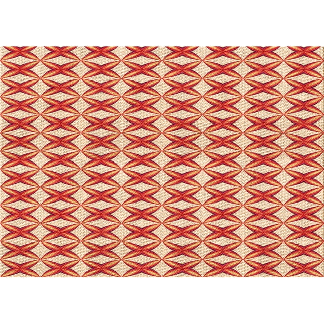 Ahgly Company Tapis Rectangulaire d'Intérieur Lavable en Machine Jaune Transitionnel, 3 Pieds x 5 Pieds