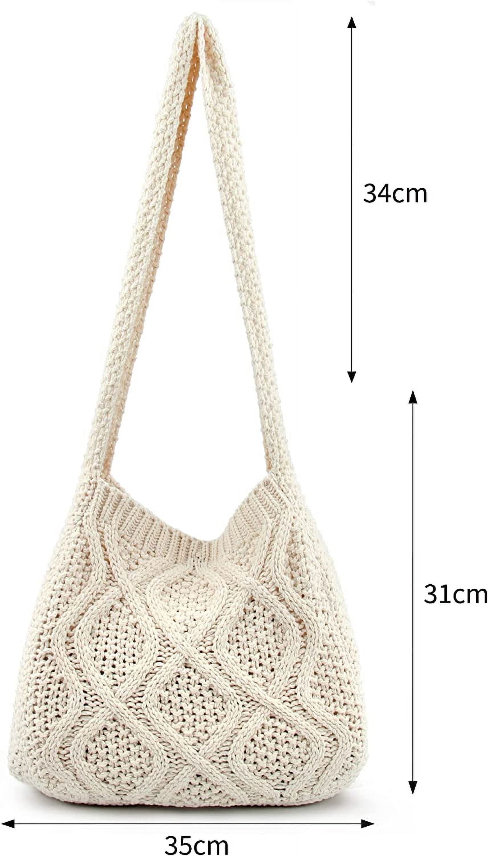 CoCopeaunts Women's Shoulder Handbags Crochet Bags Shoulder Shopping Bag tote bag aesthetic canvas tote cute tote bags