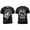 Black, variant on Viking Helm of Awe Odin Wolf T-Shirt, Norse Mythology Graphic Tee, Short Sleeve Casual Shirt