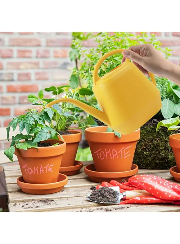 Hachum Plant Watering Can Watering Can 1 Gallon Long Spout Watering Can Flower Patterns Indoor Watering Can with Handle Plastic Watering Can for Garden Plants on Clearance