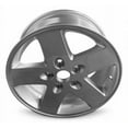 thumbnail image 5 of 17 Inch Wheel for 2007-2018 Jeep Wrangler 5 Lug Silver Aluminum Rim, 5 of 5