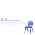 thumbnail image 5 of Flash Furniture 2 Pack Blue Plastic Stackable School Chair with 15.5" Seat Height, 5 of 13