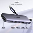 thumbnail image 5 of UGREEN Revodok 7 in 1 USB C Hub For Laptop, USB C Dock with 4K HDMI, 100W PD Charging, 5 of 7