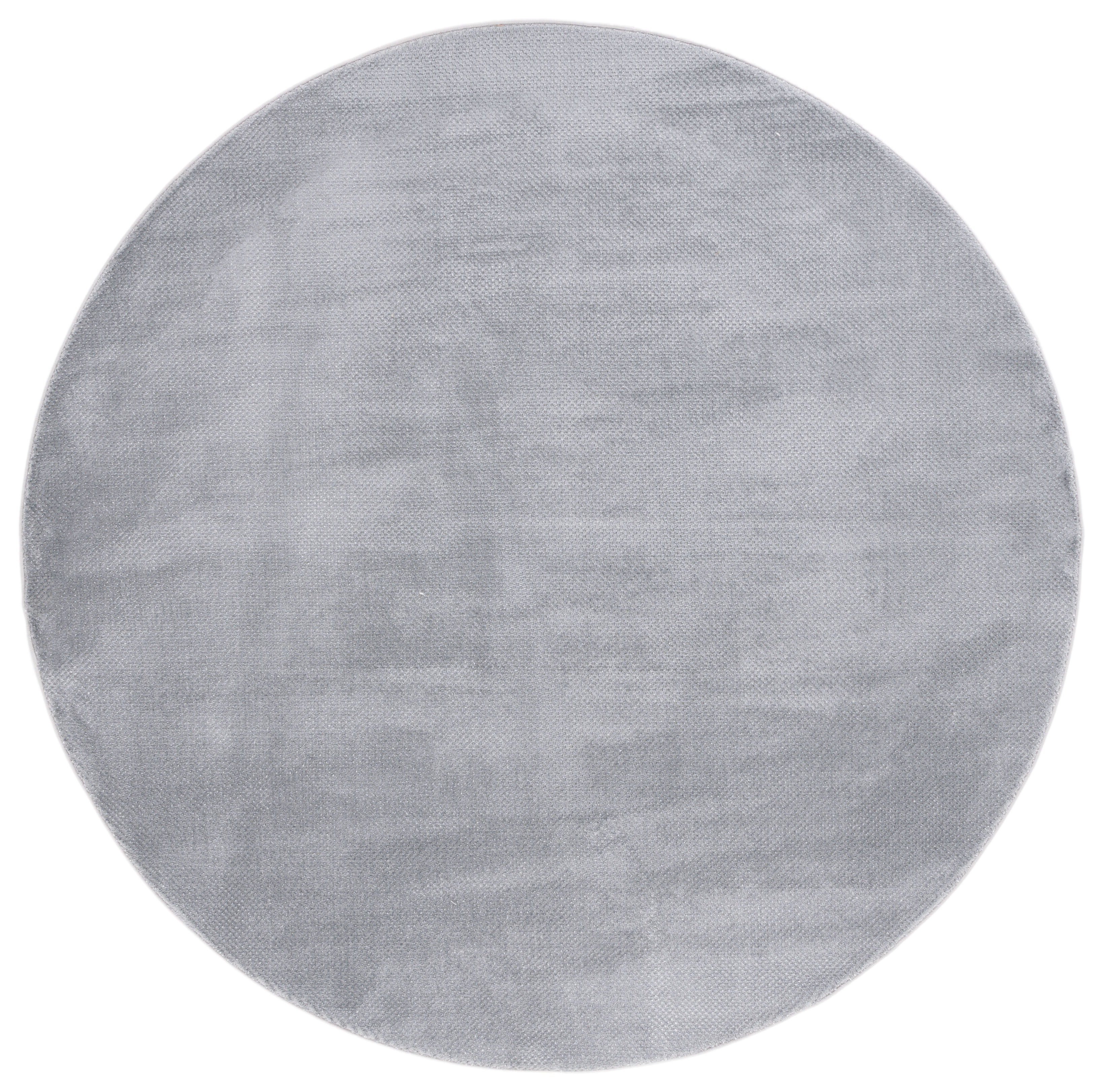 SAFAVIEH Continental Josif Solid Area Rug, Dark Gray, 6'7" x 6'7" Round