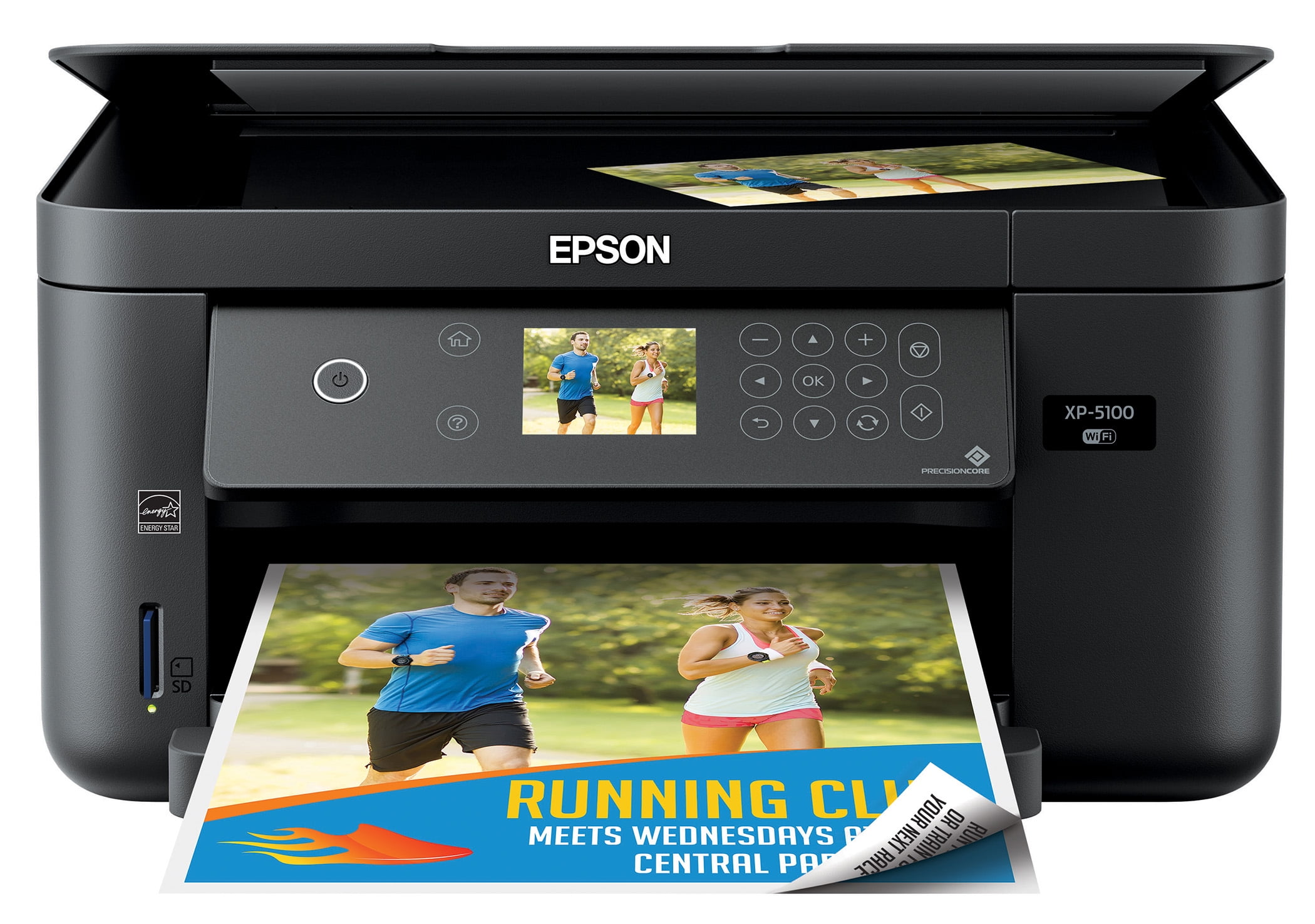 innovatie homoseksueel Ik wil niet Epson Expression Home XP-5100 Wireless All-in-One Color Inkjet Printer -  Walmart.com