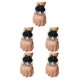 thumbnail image 3 of Toystoory Elegante ramillete de muñeca de rosa satinada hecho a mano para bodas y bailes de graduación ocasiones especiales elástica N17 negro Type2 NO2, 3 of 6