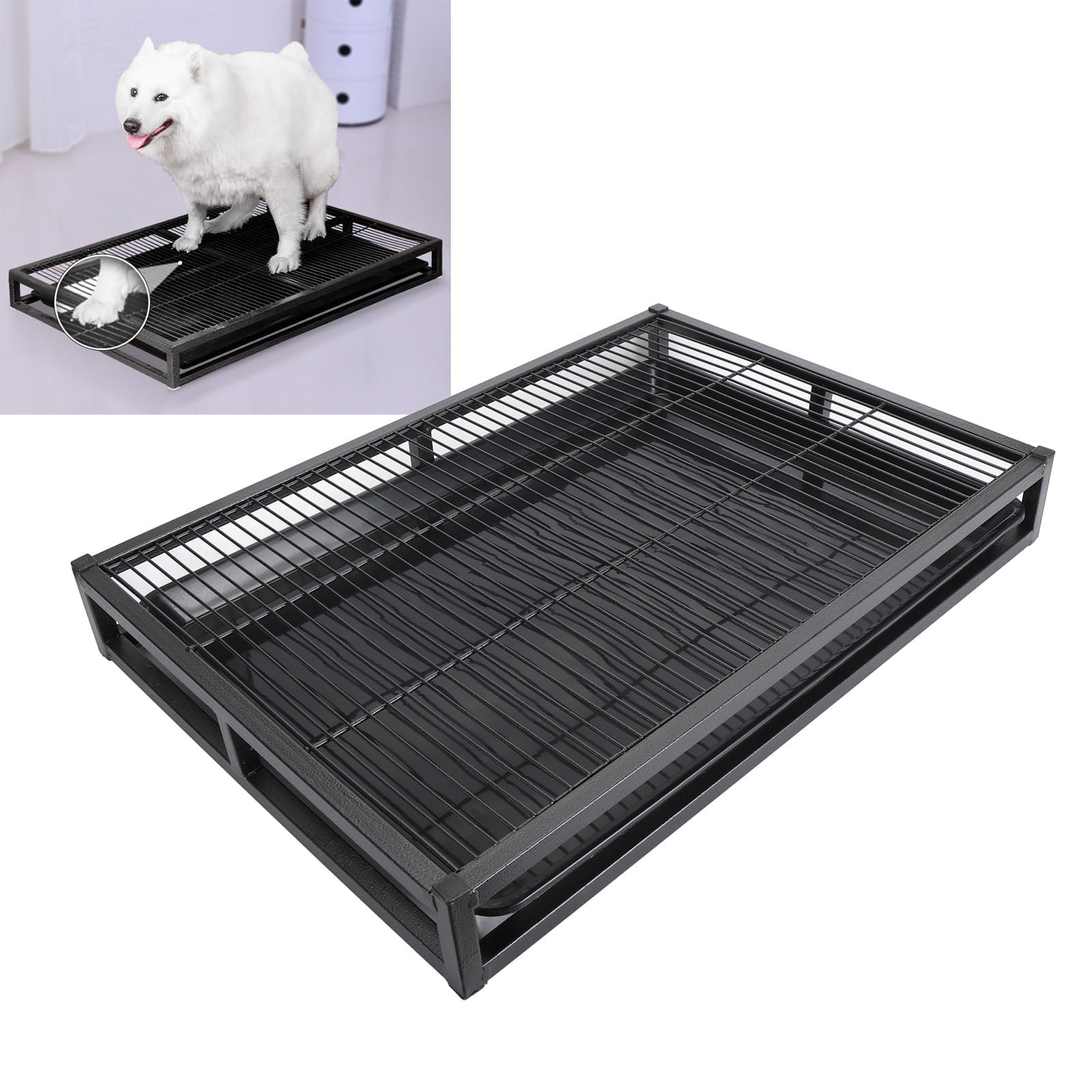 Dog Potty Tray Detachable Washable Dog Potty Training Toilet Tray Indoor Outdoor Litter Box for Large Dogs Potty Training Use in Bathroom Apartment Balcony Walmart