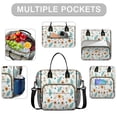thumbnail image 2 of Pioneer Flower Floral Print Pattern Womens Lunch Box for Work,Insulated Large Lunch Bag,Leakproof Adult Lunch Bag for Work,Beach,Travel,Picnic,Camping, 2 of 6
