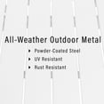 thumbnail image 7 of Crosley Furniture Kaplan Patio Arm Chair in Mist and White (Set of 2), 7 of 7