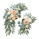 thumbnail image 5 of 2x Arco de boda con flores, letrero de bienvenida, decoración, arreglo floral, guirnalda de fondo, guirnalda de flores artificiales para aniversario Azul champán, 5 of 8