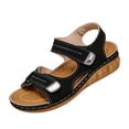 thumbnail image 2 of Orthopedic Sandals for Women 2026 Women's Summer Sandals with Adjustable Hook & Loop Straps Platform Wedge Arch Support Sandal Open Toe Ankle Strap Comfortable Lightweight Casual Shoes, 41, 2 of 8