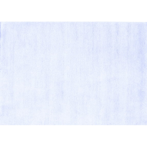 Ahgly Company Indoor Rectangle Solid Blue Modern Area Rugs, 4' x 6'