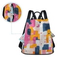 thumbnail image 5 of FORMRS Women's Travel Backpack Purse Anti-Theft Hidden Pockets Casual Shoulder Bag, Art Geometric, 5 of 7