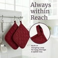 thumbnail image 4 of Somerset Home Pot Holder Set With Silicone Grip, Quilted And Heat Resistant Set of 2, 4 of 8