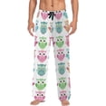 thumbnail image 2 of FREEAMG Owl Cotton Pajama Pant for Men, Super Soft Lightweight Lounge Pajama Bottoms Drawstring Sleepwear Pant with 2 Pockets, 2 of 7