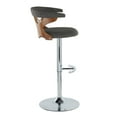 thumbnail image 5 of LumiSource Grey Gardenia Adjustable Barstool - Set of 2, 5 of 6