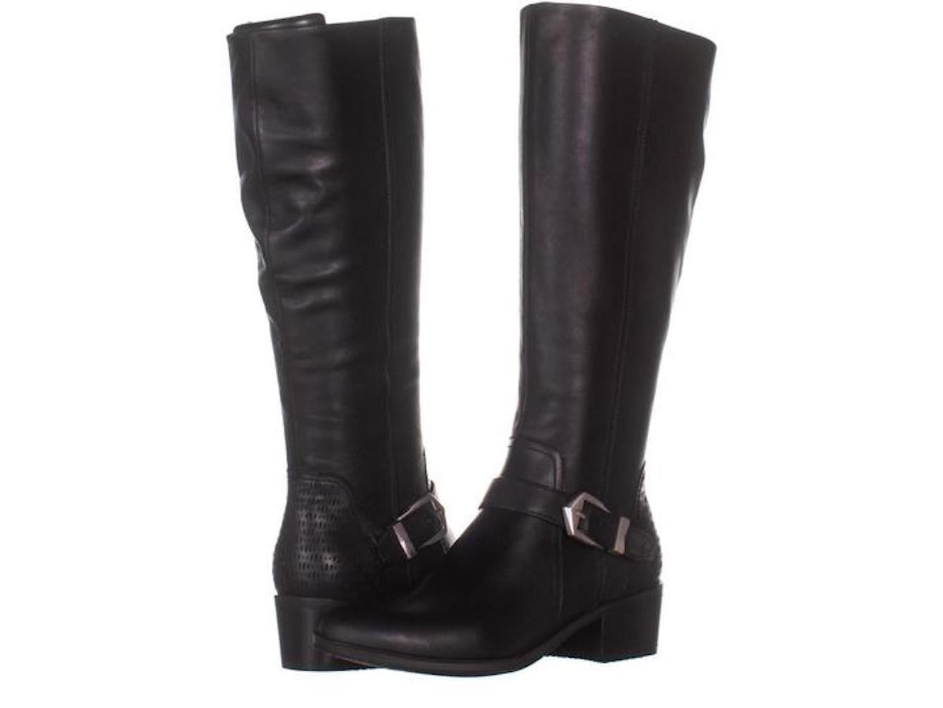 bare traps mid calf boots