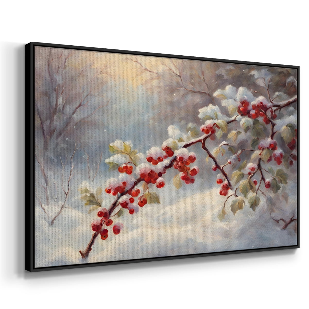 Vintage Landscape-CXCIX By Wexford Home Framed in Black Wood Gallery Wrapped Canvas 27 in. x 41 in.