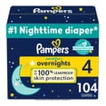 thumbnail image 1 of Pañales desechables para bebés Pampers Swaddlers Overnights, tamaño 4, 1 of 8