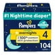 thumbnail image 1 of Pañales desechables para bebés Pampers Swaddlers Overnights, tamaño 4, 1 of 8