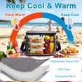 thumbnail image 3 of Large Capacity Insulated Lunch Bag, Insulated Lunch Box with Handle, Leakproof Thermal Cooler Bag with Adjustable Shoulder Strap for Work School Office Picnic, 3 of 6