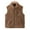 Coffee, variant on KAUOD Girls Fuzzy Mock Neck Vest Zip up Winter Fleece Sleeveless Coats Front Zipper Pockets Plush Outwear Vest Padded Warm