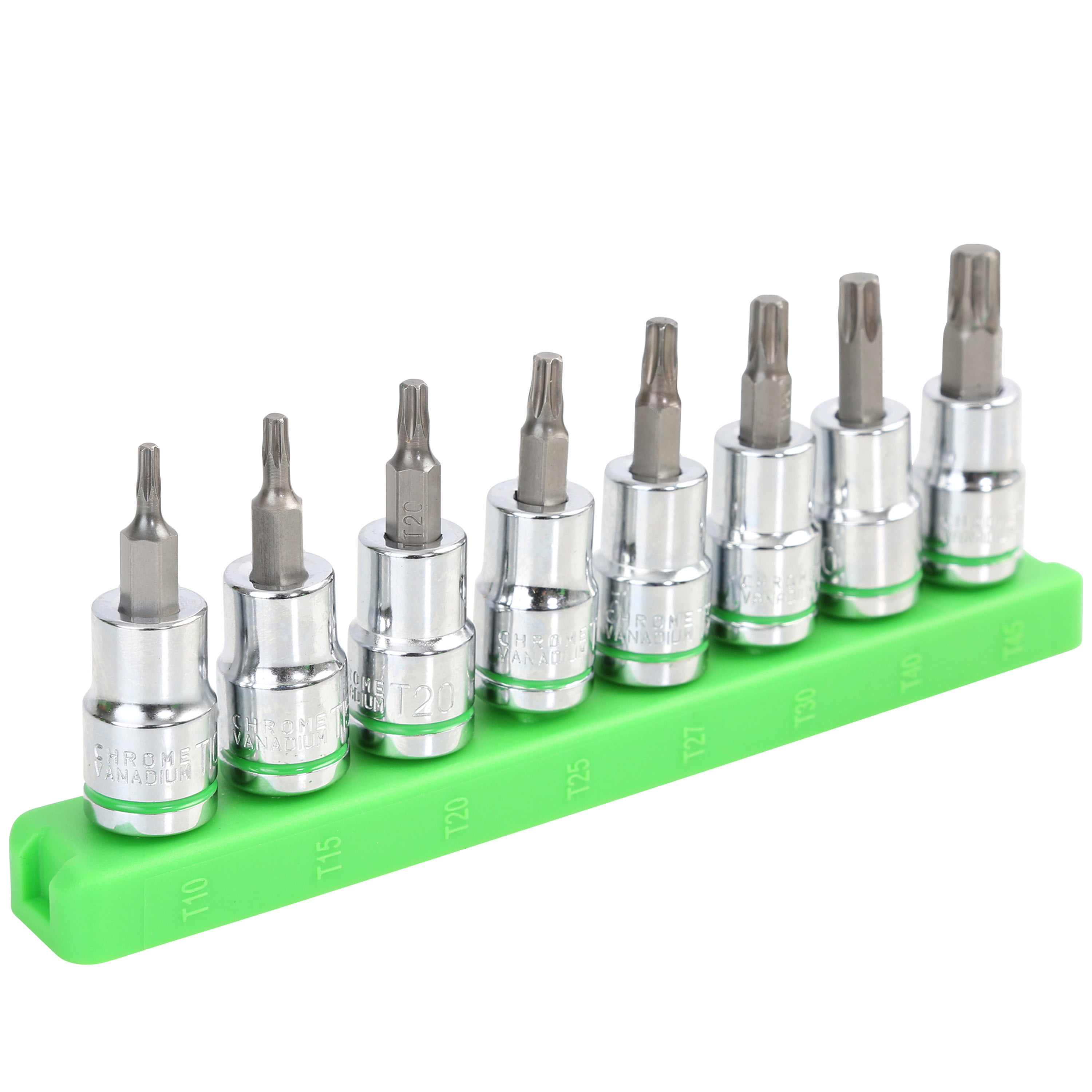 Hyper Tough 3/8Inch Drive Star Socket Bit Set, 9Piece