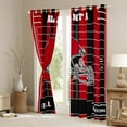 thumbnail image 3 of Erosebridal Sports Games Curtains for Living Room,American Football Blackout Curtains Set of 2(38x54),Atlanta Curtains and Drapes(38x54) For Boys Kids,Super Cozy Room Decoration, 3 of 6