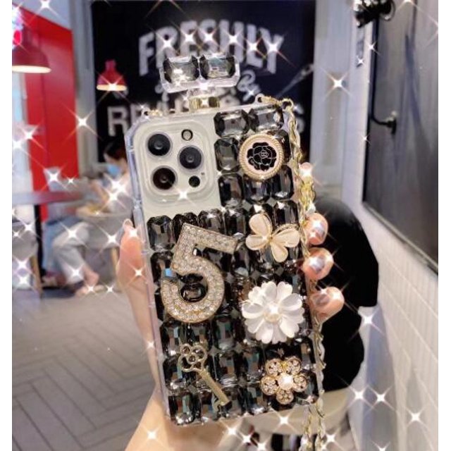 Funda de lujo con diamantes en 3D para iPhone, carcasa trasera con diamantes de imitación para modelos 13, 12, 11 Pro Max, X, XR, XSMax, X, 8 Plus, 7Plus Fivean unisex
