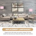 thumbnail image 4 of Mobutofu Pink Damask Lamp Shade Simple Design For Living Room 1Pack, 4 of 5